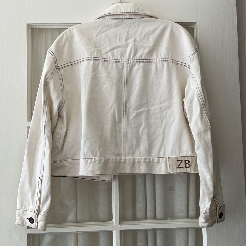 Zara Off White Button-Up Jacket - Picture 5 of 5